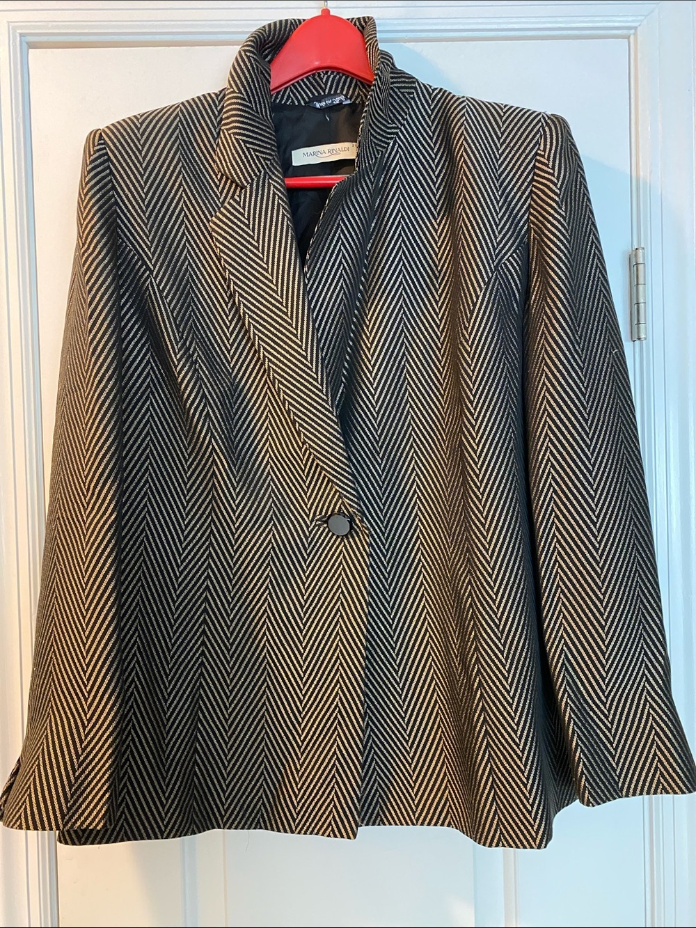 Marina Rinaldi Made in Italy 🇮🇹 Luxurious Black Shimmer Blazer